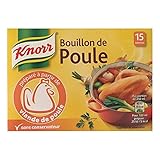 knorr - brodo di gallina, 15 compresse, 150 g, confezione da 6