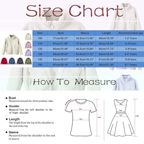 Girls' Fall Jacket Fleece Jacket Kids Winter Zip Up Coat with Pockets Warm Outerwear Boys Stand-Up Collar Cute Tops4