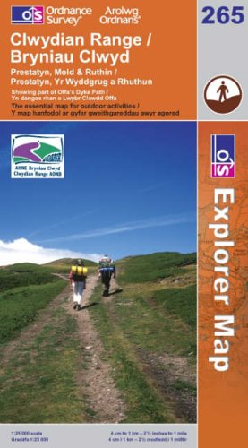 OS Explorer map 265 : Clwydian Range / Bryniau Clwyd