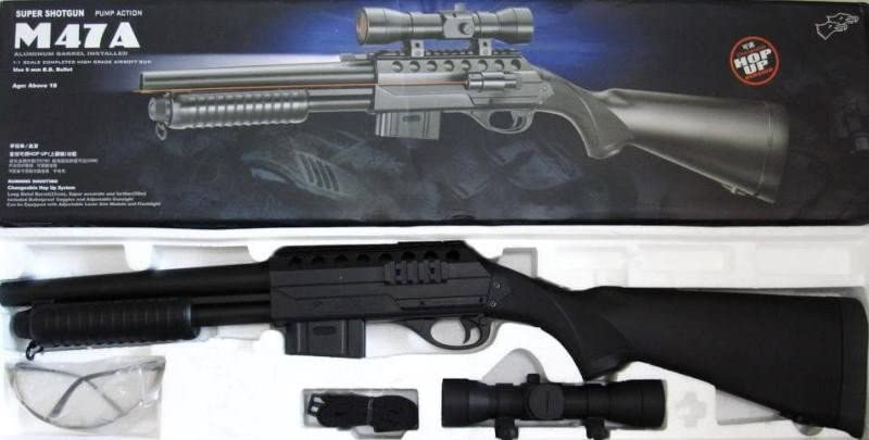 Double Eagle- Airsoft Rifle M47A1 a muella (Spring) Calibre 6mm. Potencia 0,5 Julios