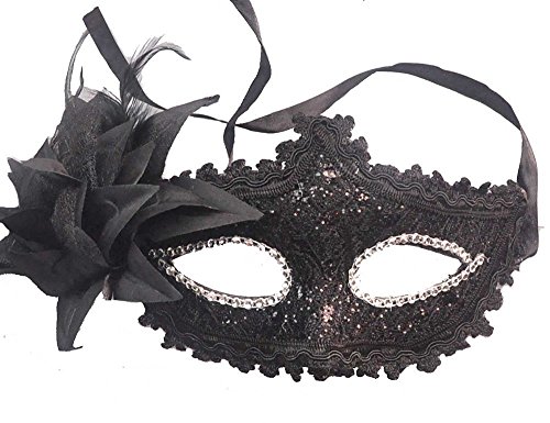Lace with Rhinestone Liles Venetian Mask Masquerade Halloween Costume