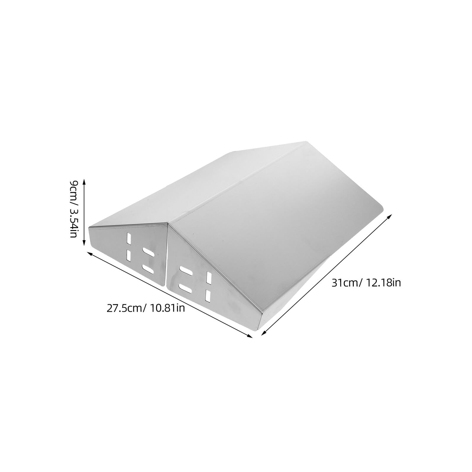 Regenschutz für Außenkameras Mittel Edelstahl 28X30cm Wetterfeste Kuppel Bullet Kamera Abdeckung mit Wandhalterung für Überwachung und Uv Schutz