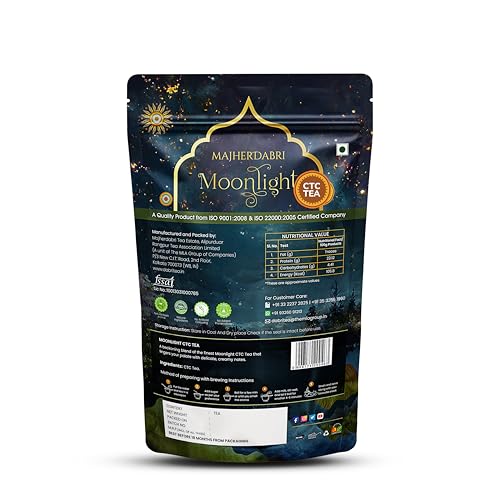 Image of DABRI Moonlight Premium CTC Tea 250 gm| Rare handpicked tea from Majherdabri Estate |Pure Natural |Delicate Floral Notes |Limited Edition Chai Patti |Rich in Antioxidants