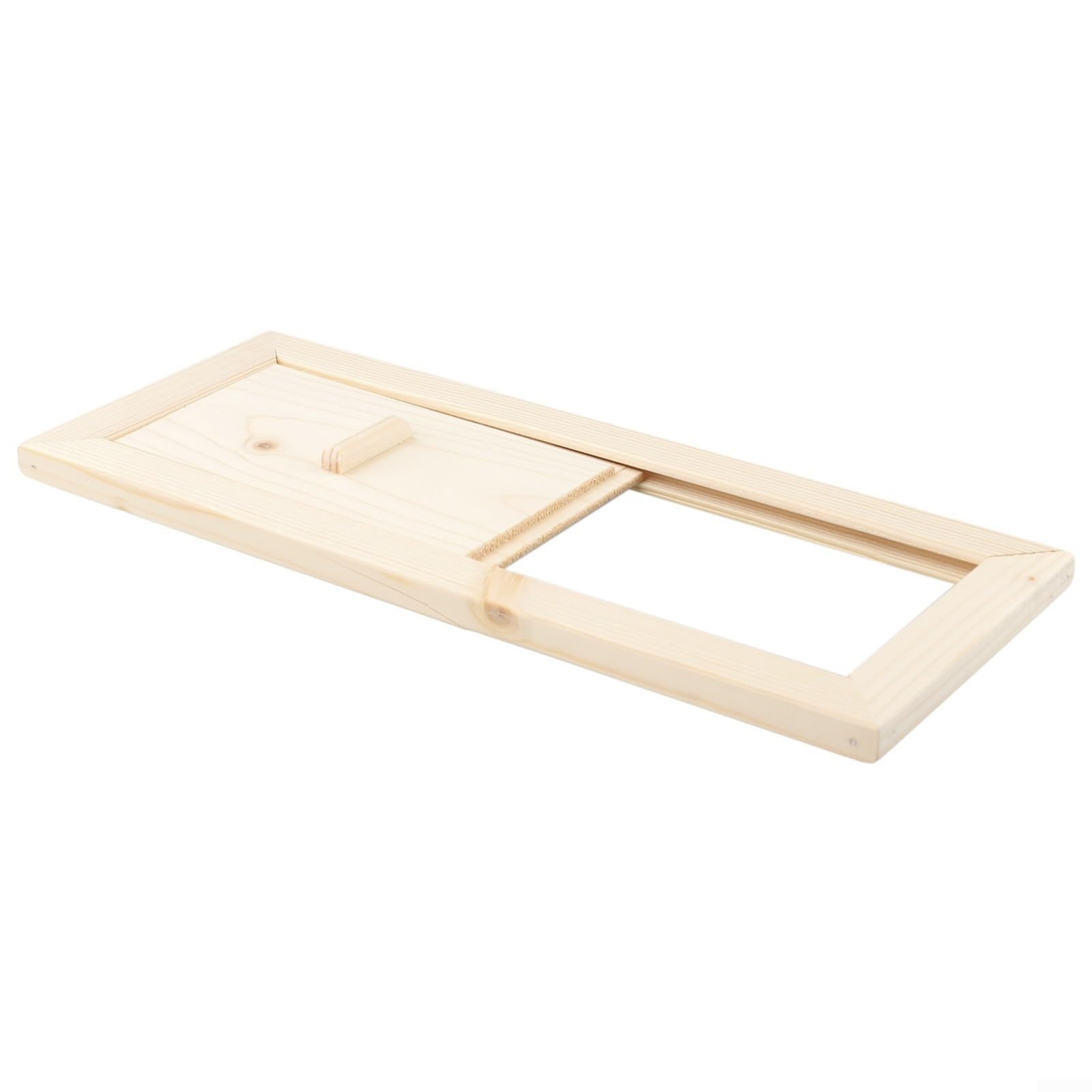 Trappe d'aération en bois pour sauna avec commande coulissante pour bain à vapeur et salle de sauna, ventilation d'évacuation réglable pour une circulation optimale de l'air, construction robuste pour