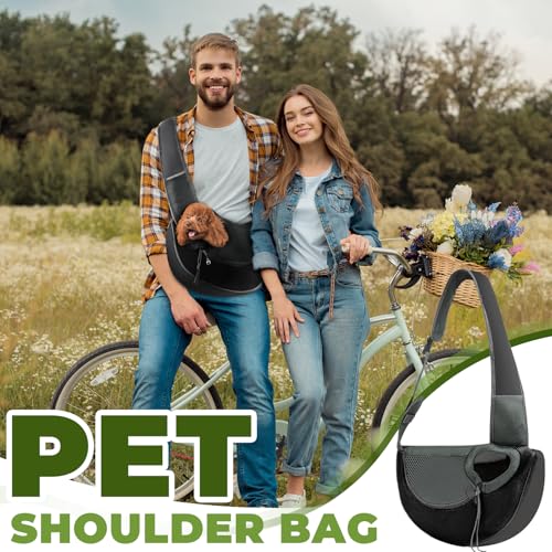 CHRI Hundetragetasche Hundetasche bis 5kg Transporttasche für Haustiere Hundetragetuch Mit Verstellbarem Riemen Tragetasche Hund für kleinen Hund Katze Aktivitäten Im Freien