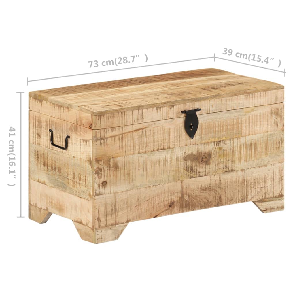 vidaXL Truhe Massivholz Mango