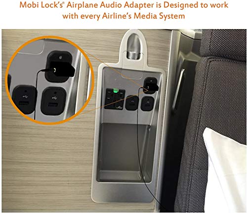 Vergulde Vliegtuig Flight Hoofdtelefoon Adapters Hiermee kunt u uw Oortelefoon gebruiken met alle In-Flight Media… - Afbeelding 4