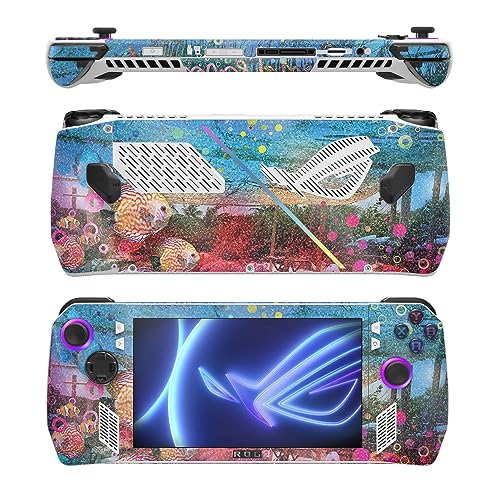 Image of MightySkins Glossy Glitter Skin Compatible with Asus ROG Ally - Tropical Resort | Protective, Durable High-Gloss Glitter Finish | Easy to Apply