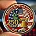 USA 250th Anniversary Commemorative Coin 1776–2026 with Premium Gift Box, America 250 Collectible Challenge Coin, 250 Years of Freedom Patriotic Display Coin, America 250th Birthday Gift