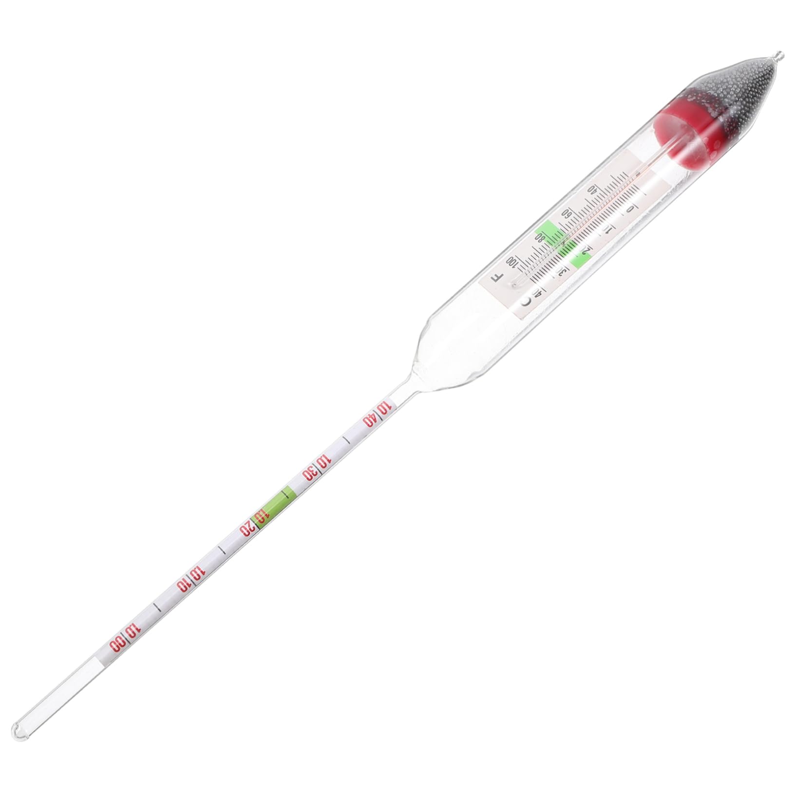 Densitometer für Aquarien und Meerwasserdensitometer aus Glas Schwimmendes Hydrometer zur Manuellen Salzgehaltsmessung von Wasserproben in Salz und Schwimmbadwasser