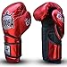 Guantes de Boxeo Muay Thai Kick Boxing Buddha Pro Gel (14 Onz, Rojo)
