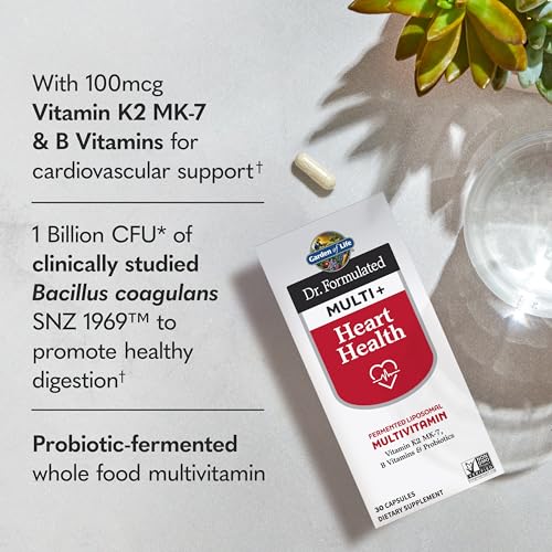 Garden of Life Dr. Formulated Multi+ Heart Health Multivitamin, 30ct - image 2