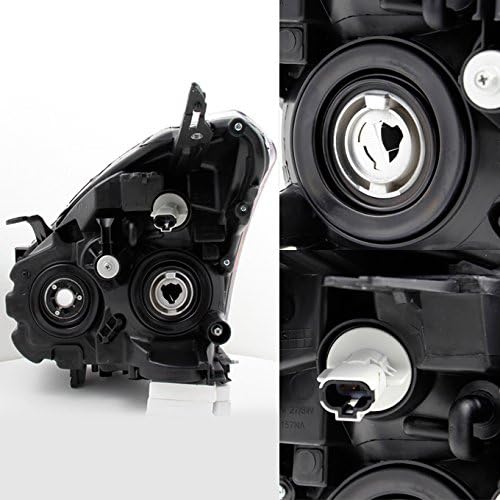 AKKON - Fits 2008-2014 Rogue SUV Halogen Type Clear Headlights Driver Left + Passenger Right Side Replacement Pair Set