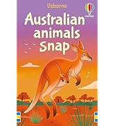 Usborne Australian Animals Snap Card Game, Educational Flash Cards for Kids with 52 Cards