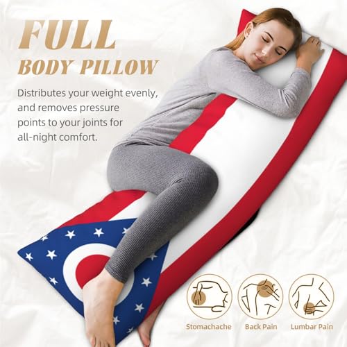 Housse de coussin de corps Ohio en tissu ultra doux esthétique