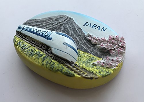 Imán decorativo 3D Japan Shinkansen 5x7 cm miniatura 3