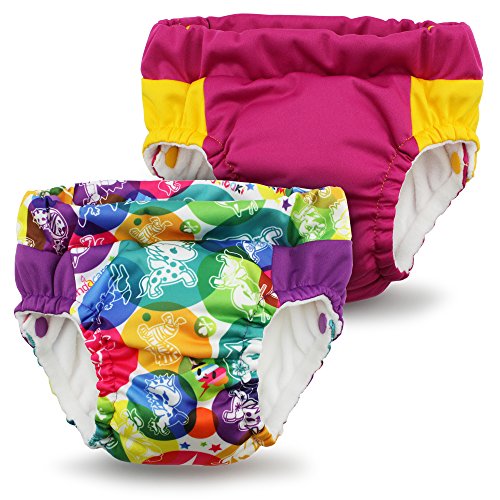 Image of Kanga Care Lil Learnerz Reusable Toilet Training Pants (XSmall - tokiCorno & Sherbert)