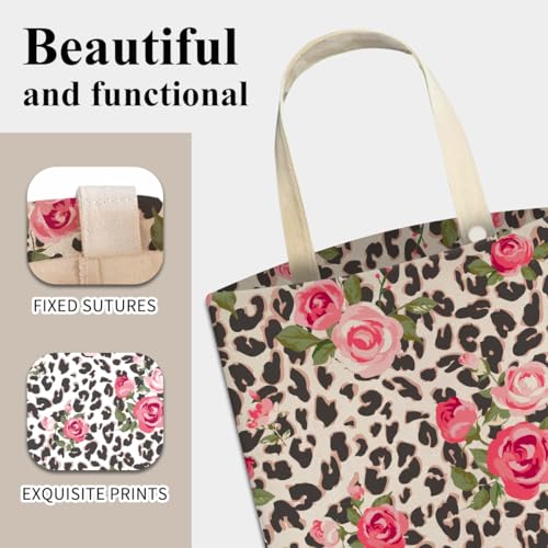 Image of Car Trash Can, Cute Car Trash Bag, Hanging Car Organizer and Storage Bag, Trash Bin for Car Accessories, Vehicle, Travelling, Camping Pink Rose and Leopard