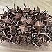 Let's Decorate 200pcs D12mmxL17mm Square Sofa Upholstery Tacks Brass Antique Bronze Color Wooden Furniture Decorative Tacks Thumb Nails Home DIY Upholstery Nails (12mmx17mm 200pcs, Copper)