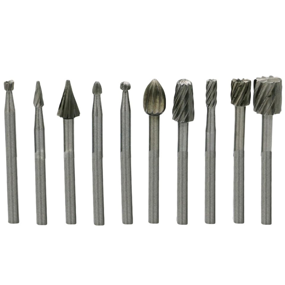 Set de 10 Puntas Rotarias para Taladro con Mango Redondo miniatura 3