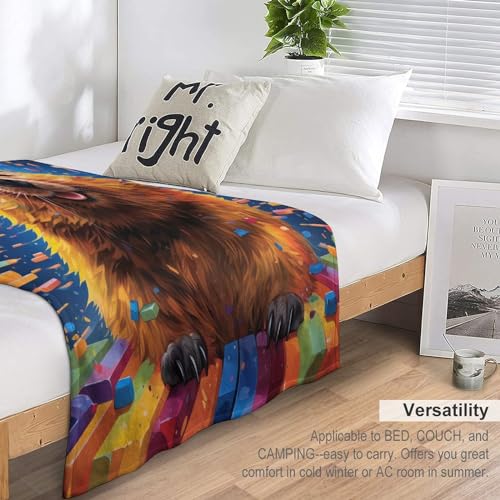 Couverture canapé hamster moelleuse pour cocooning au bureau - 7