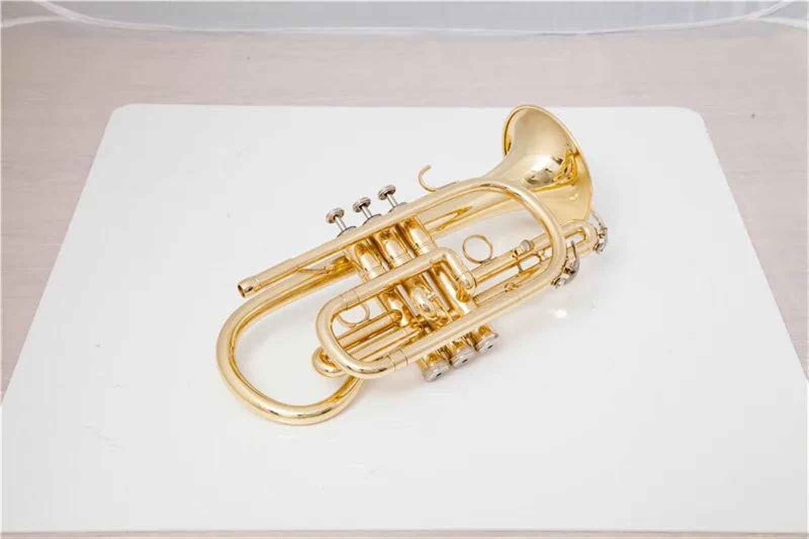 Trąbki Złota I Srebrna Trąbka Kornetowa Bb Z Mosiądzu Z Futerałem Instrumenty Muzyczne Profesjonalny Instrument Trąbkowy(Gold)