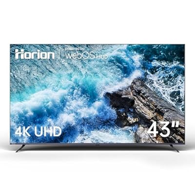 HORION 43 inch Smart TV, 4K UHD LED TV with WebOS 22, Ultra Slim Television with Mega Contrast, HDR10, Dolby Audio - Streaming Live, Bluetooth, Hdmi, WiFi ((P6D Series)