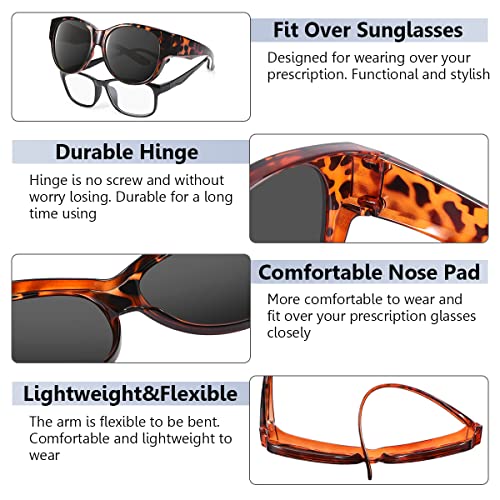 Polarized Cat Eye Fit Over Sunglasses for Women Men Oversized Trendy Sunglasses Over Glasses UV Protection4