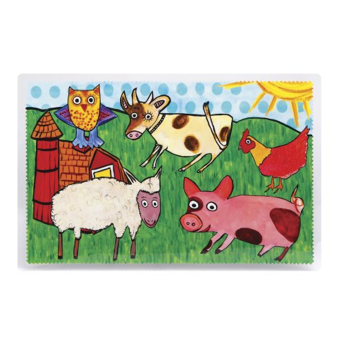 C.R. Gibson Imagination Mat, By Emily Green, Durable Laminated Mat For Playtime and Mealtime, Measures 17.4