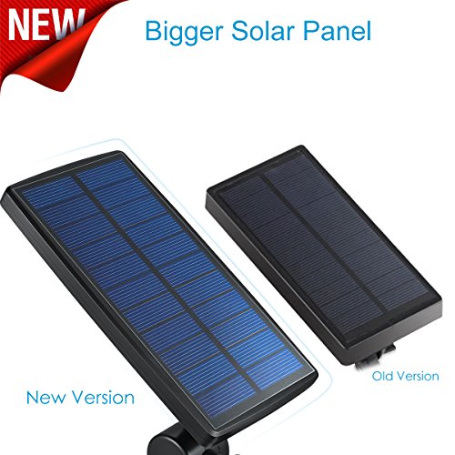 AMIR 2 in 1 Solar Spotlights, Upgraded Solar Garden Light Outdoor, Waterproof 4 LED Landscape Lighting, Solar Wall Light with Auto On/ Off for Yard Driveway Pathway Pool (2 Pack, Changing Color)