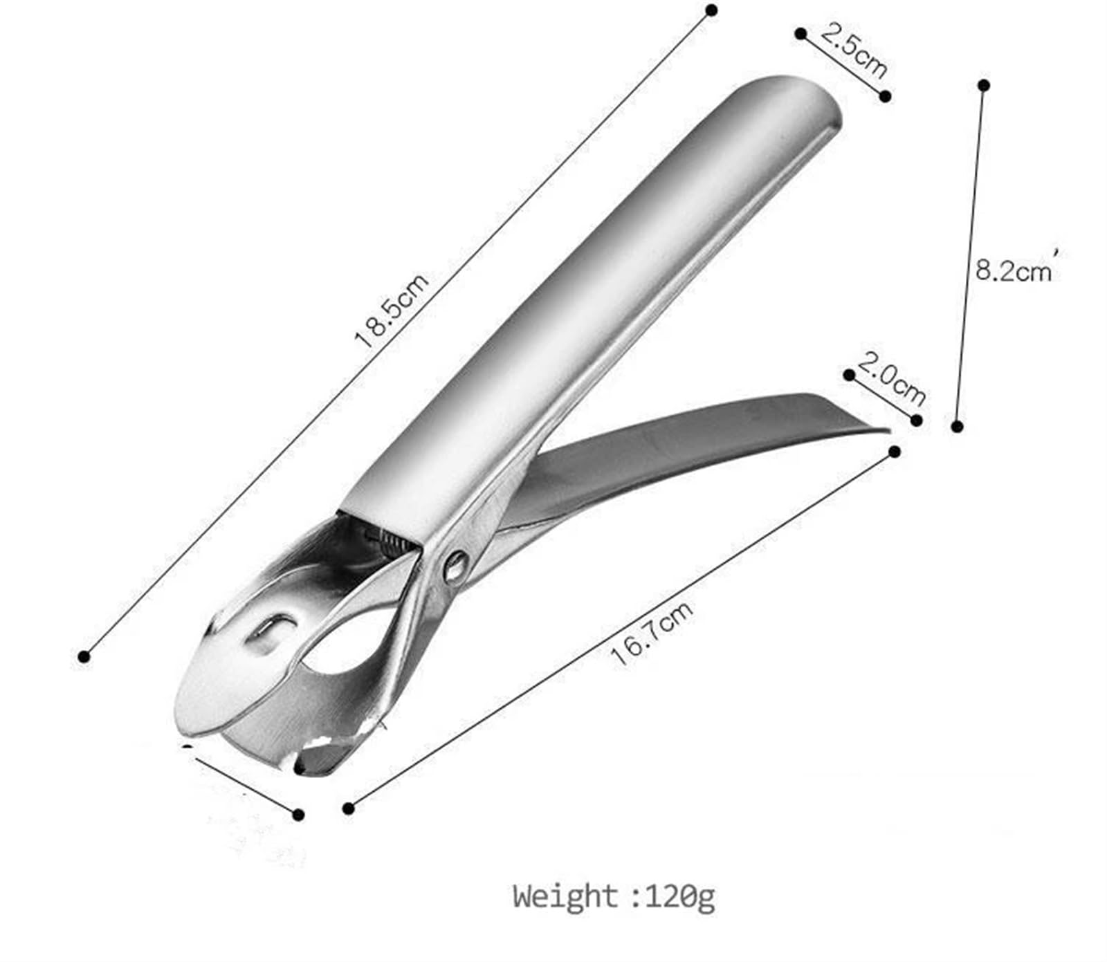 Vctitil 2 Pinze A Morsetto In Acciaio Inox 18/8 Per Microonde E Forno - Punte In Gomma Siliconica Antiscivolo, 19 Cm