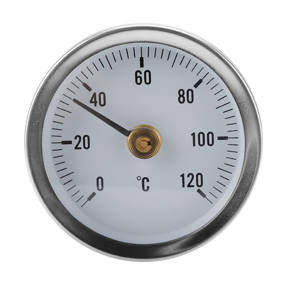 HEIBTENY Metall Thermometer 0-120°C - Für Heizung & Warmwasserrohre