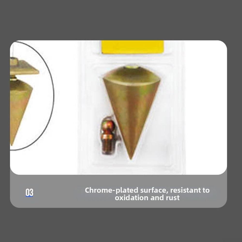 Plumb Bob - Martillo de peso esférico galvanizado de acero 45#, herramienta de construcción de medición de nivel vertical