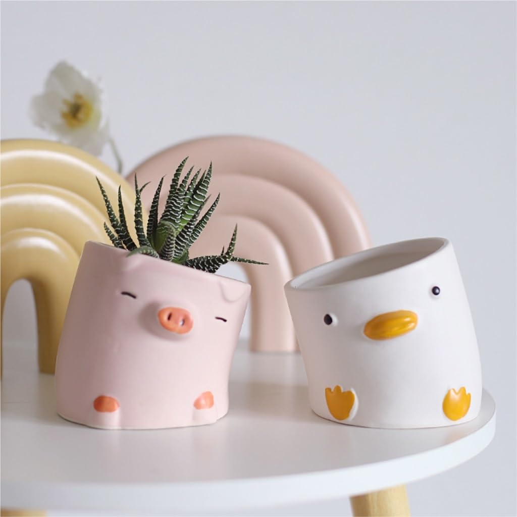 DECOMELODY 1pezzi Fioriera Decorativa Forma Di Animale Per Interni