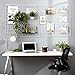 Kufox Multifunction Metal Mesh Grid Panel, Gridwall Panels Units Wall Decor/Photo Wall/Wall Display & Organizer,Pack of 2 Pcs,Size:23.6" x 23.6",White Color