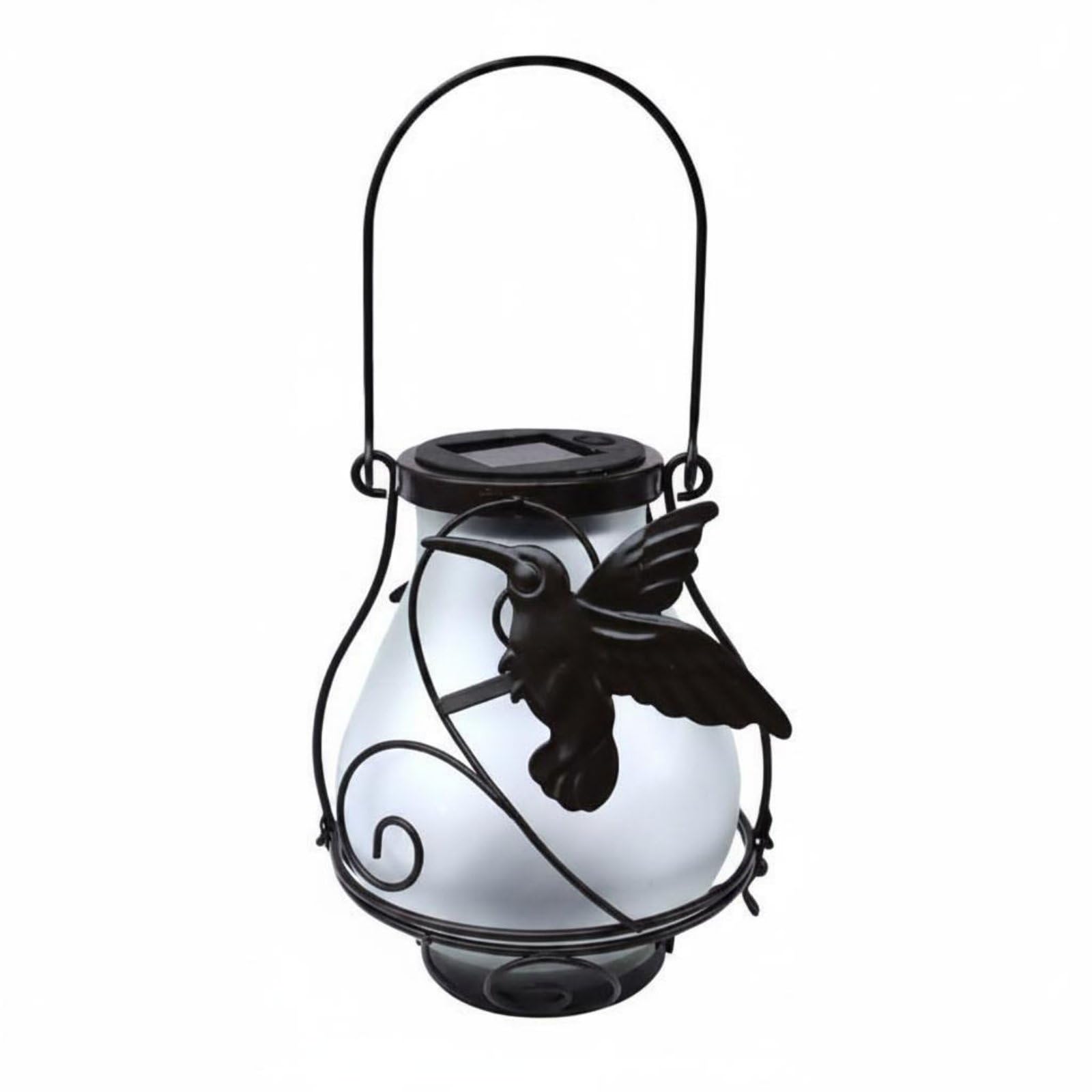 Waterproof Solar Butterfly Lantern Weather Resistant Butterfly Solar Lantern Easy to Use Decorative Courtyard Light for Garden, Balcony, Fence, Patio, Hummingbird | Home & Garden-picture-24