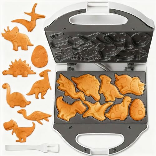 Mini waflera de dinosaurios para ni&ntilde;os, mini m&aacute;quina para hacer p...