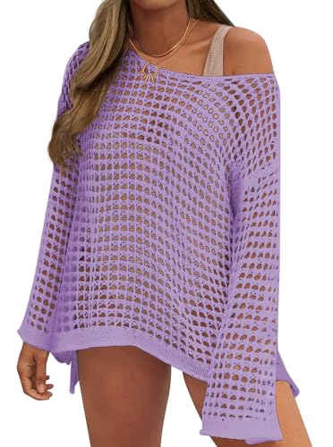 Image of CoCozy Crochet Cover Up for Women Mesh Hollow Out Bikini Cover Ups for Swimwear Summer Swimsuit 2026