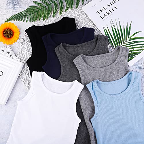 Cooraby 6 Pack Kids Toddler Tank Top Undershirts Soft Shirts For Girls And Boys #TOP4