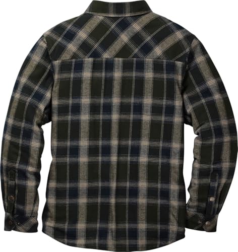 Image of Legendary Whitetails Mens Thermal Lined Shirt Jacket Plaid Flannel Polyfill Insulated Shacket