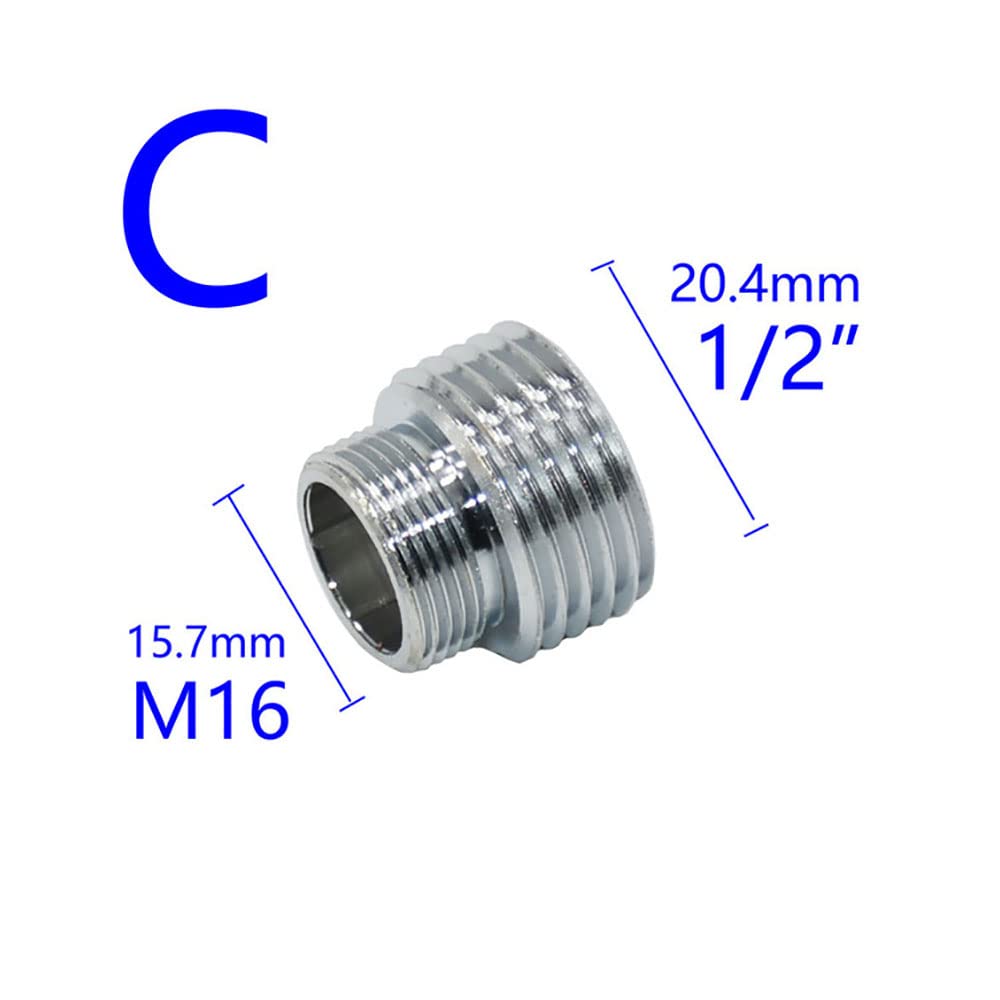 Raccords Filetés En Laiton 1/2" M16 à M32 Avec Joint D'étanchéité - Pour Robinet, Purificateur D'eau, Irrigation