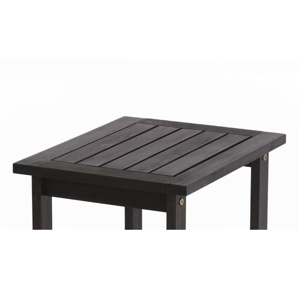 Amazon.com: VICTORY RELAX Solid Acacia Wood Side Table with 2-Tier