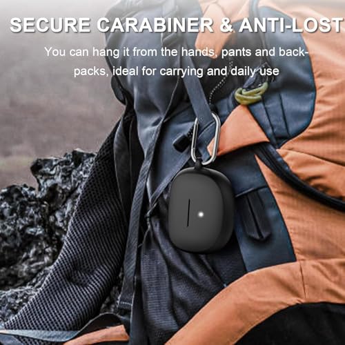 Image of Silicone Cover Compatible with Bose Ultra Open Earbuds Case Cover, Compatible with Bose Earbuds case Cover, Shockproof Protective Pouch - Black