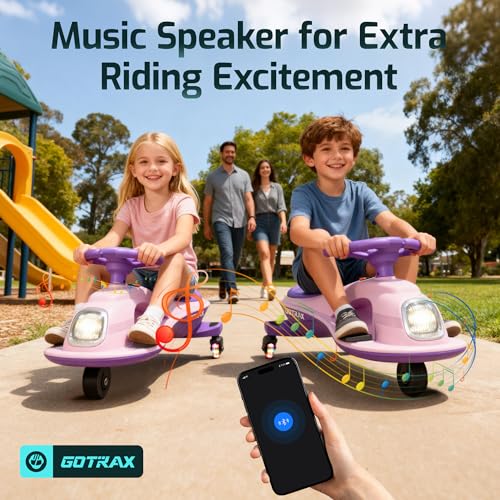 Image of Gotrax Electric Wiggle Car for Kids 3-8, 12V Battery for 120Min w /Bluetooth