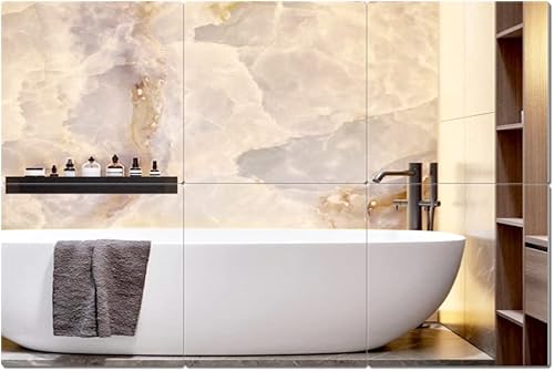 Miniatura 2 de Azulejos de espejo de longitud completa para montar en la pared, cuadrado de 12 x 12 pulgadas, material acrílico flexible, fácil de montar, se puede