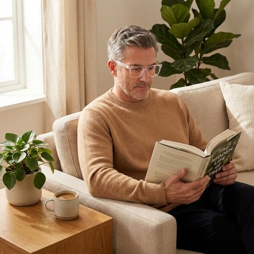 Image of Eyekepper 0.25 Reading Glasses for Women Men, Oversized Readers, 5pack