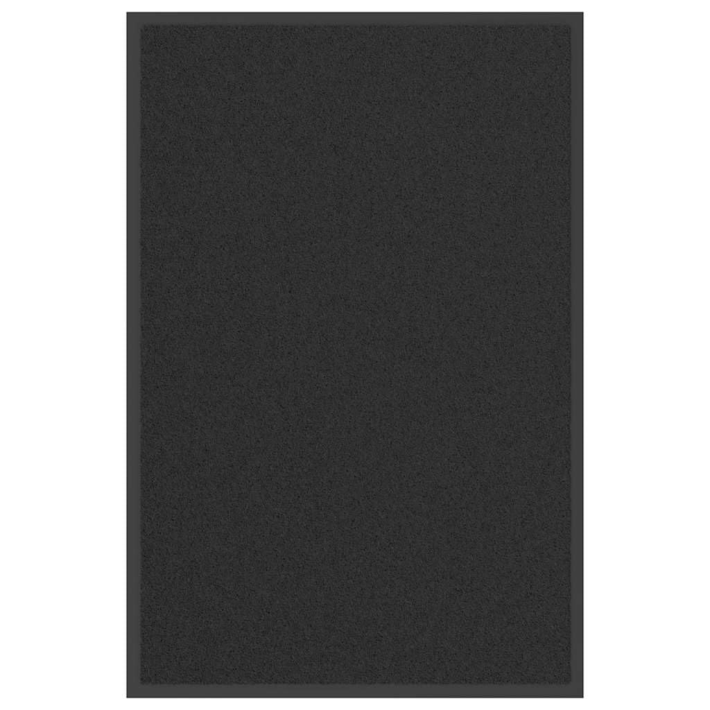 Paillasson noir pour entrée et couloir tapis de sol accueillant 60 x 90 cm