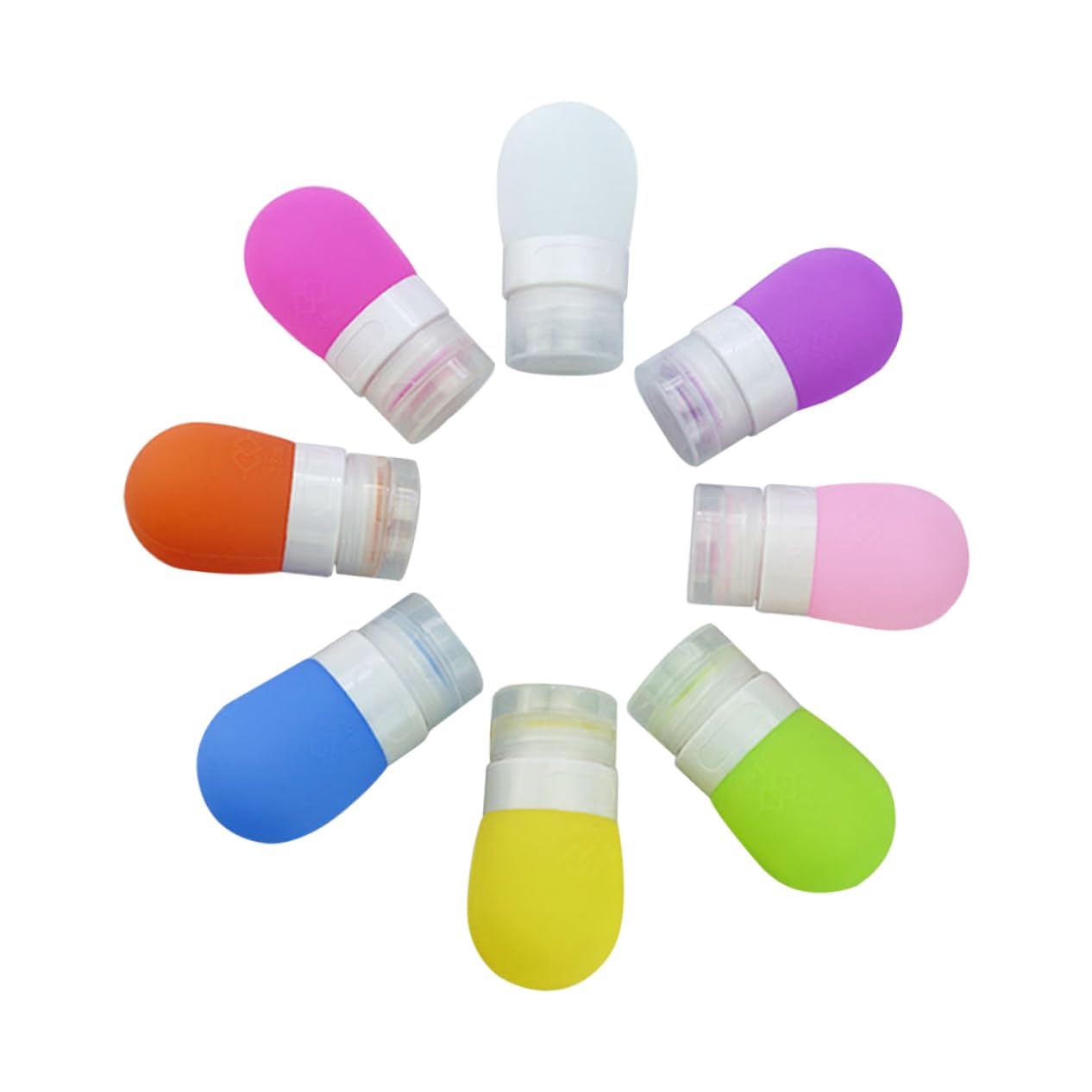 FRCOLOR 16pezzi Bottiglie in Silicone Per Shampoo e Cosmetici Contenitori Ricaricabili in Per Travel