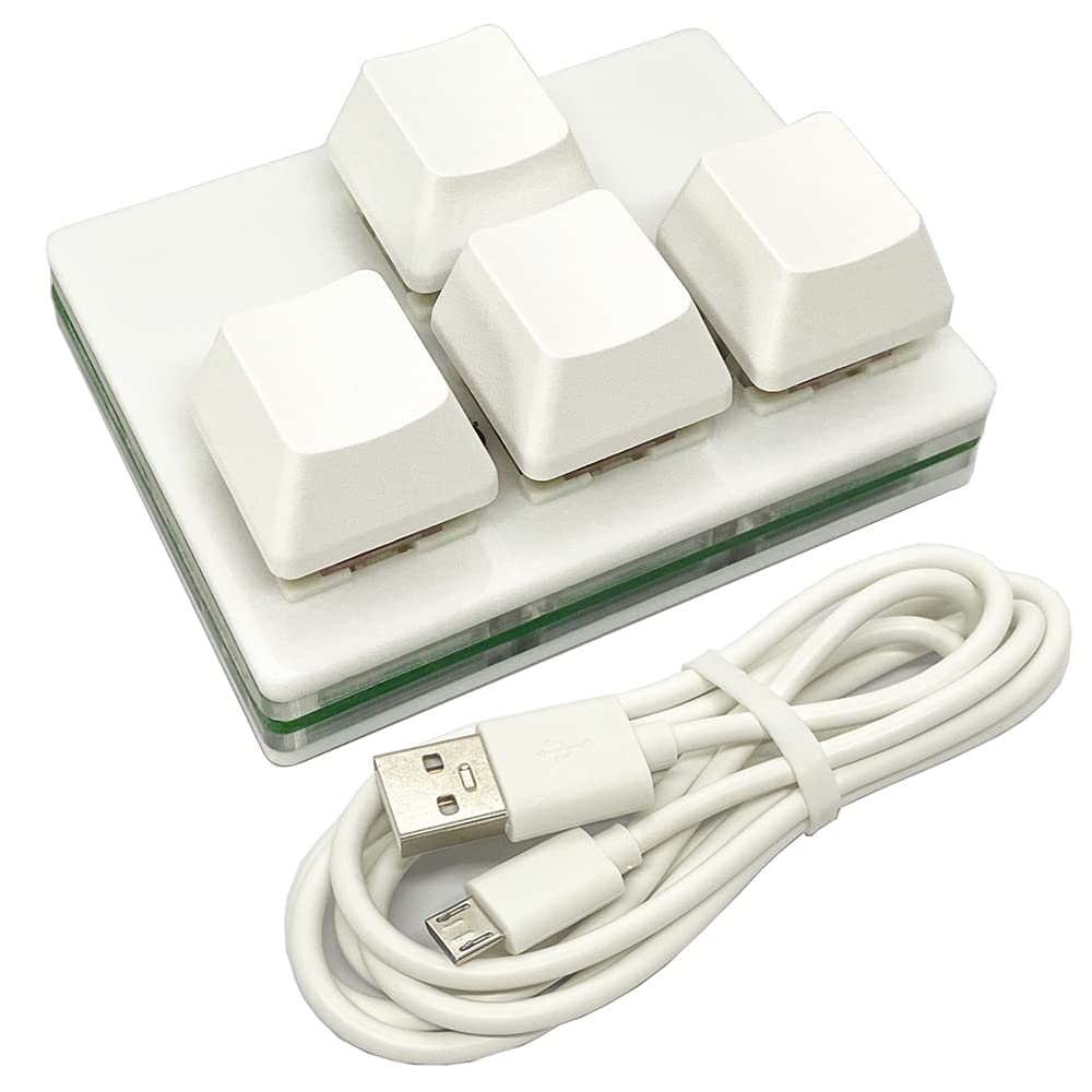 USB Mini 4Key Keypad OneHanded Mechanical Gaming Keyboard Programming