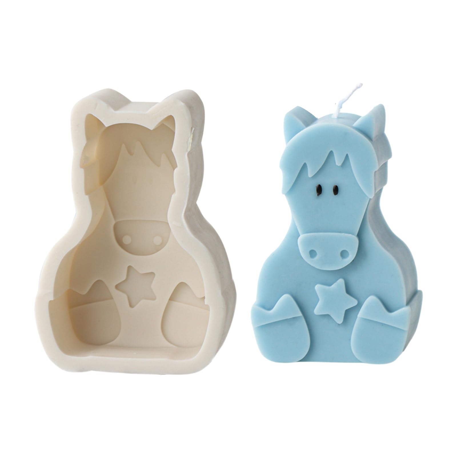 Maxtonser Beautiful Clay Silicone Mold Ornaments Cartoon Animal Shape Statue Silicone Candle Mold Perfect for Crafting